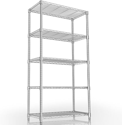 Xcity Storage Shelves, 5 Tier Heavy Duty Metal Shelving Unit, 2000 LBS by Unknown