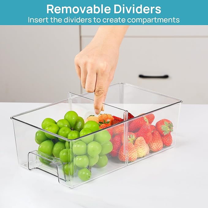 Vtopmart 7 Pack Stackable Storage Drawers, Easily Assemble Clear Plastic - Image 8