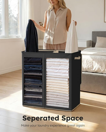 SOLEDI Large Double Laundry Hamper - Image 5