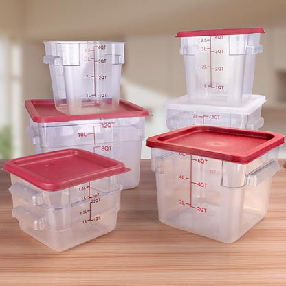 2 Pack RED Square Food Storage Container - Image 6