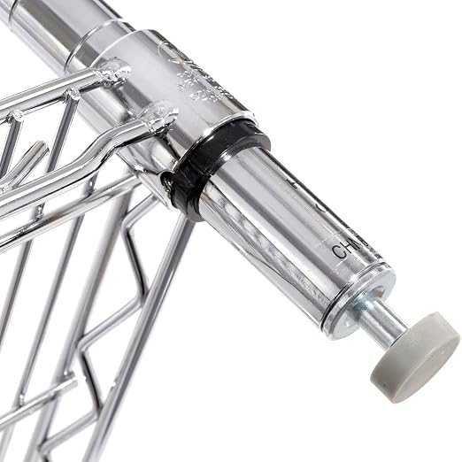 Nexel Economy Wire Shelving Starter Unit, 4 Tier, Nickel Chrome, x 36"L - Image 7