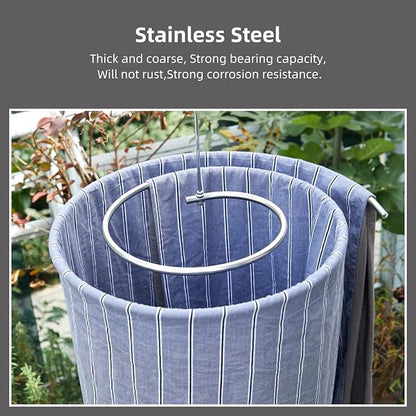 WAIKAS Pack of 2 Spiral Sheet Hanger, 304 Stainless Steel, Hangers Space Saving - Image 6