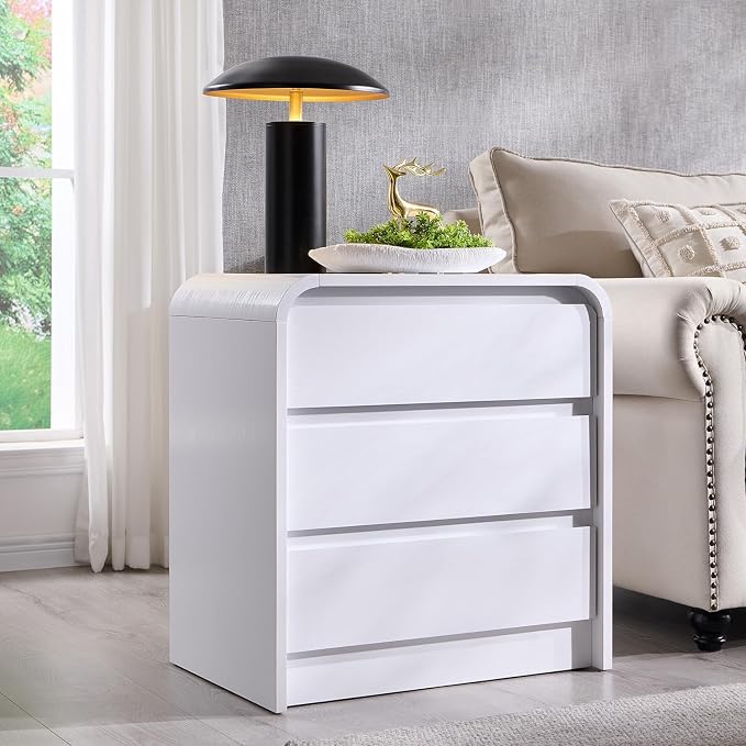 25" Tall Modern Nightstand by AITJUNZ