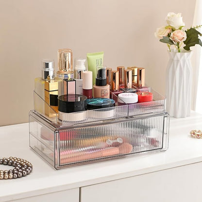 ZHIAIstackable storage drawer, transparent acrylic storage box, cosmetics and - Image 4