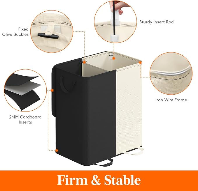 Lifewit Double Laundry Hamper - Image 2