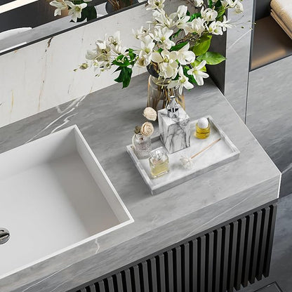 Real Natural Marble Tray for Bathroom, Kitchen and Desktop, Rectangle Genuine - Image 6