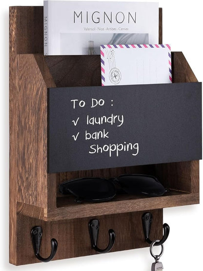 Key and Mail Holder for Wall, Key Holder by Lucundm