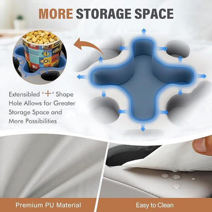 INNO STAGE Couch Cup Holder Pillow- -Sofa Cup Holder | Couch Caddy Drinks - Image 2