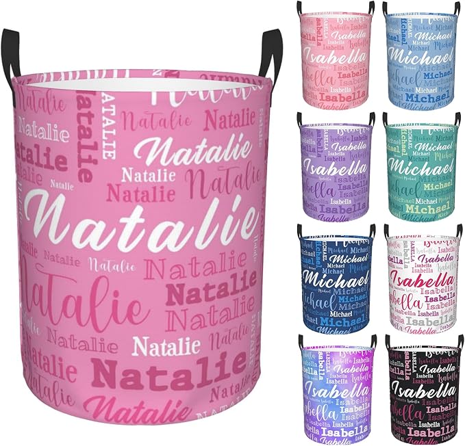 Custom Name Laundry Hamper, Personalized Laundry Baskets by PersonalizedGift