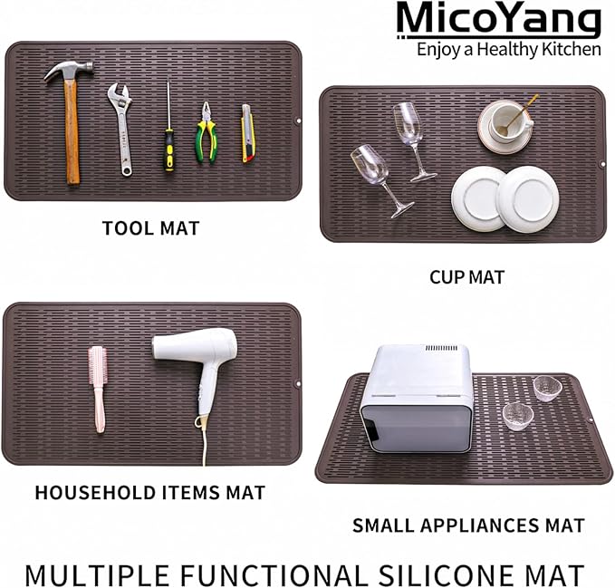 Silicone Dish Drying Mat for Multiple Usage, Easy clean, Eco-friendly, - Image 3