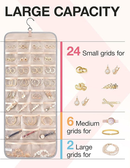 BAGSMART Hanging Jewelry Organizer Storage Roll - Image 3