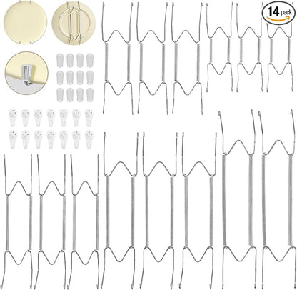 Bilillo 14 Pcs Plate Hangers for the Wall by Bilillo