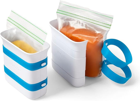 YouCopia FreezeUp Freezer Food Block Maker, 2 Cup, Meal Prep Bag Container to by YouCopia