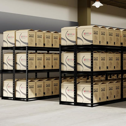 The Atlas 72" H Metal Garage Shelving Unit, 3-Tier Heavy Duty Storage Shelves - Image 2