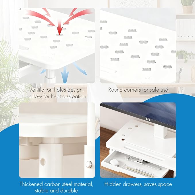 Monitor Stand Riser with Drawer - Image 3