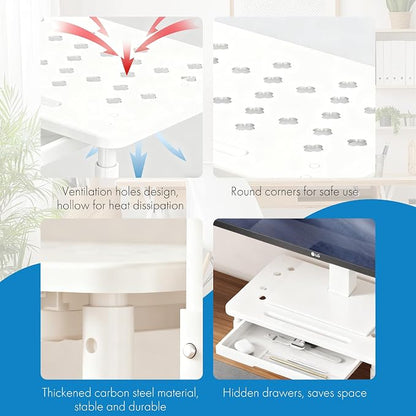 Monitor Stand Riser with Drawer - Image 3