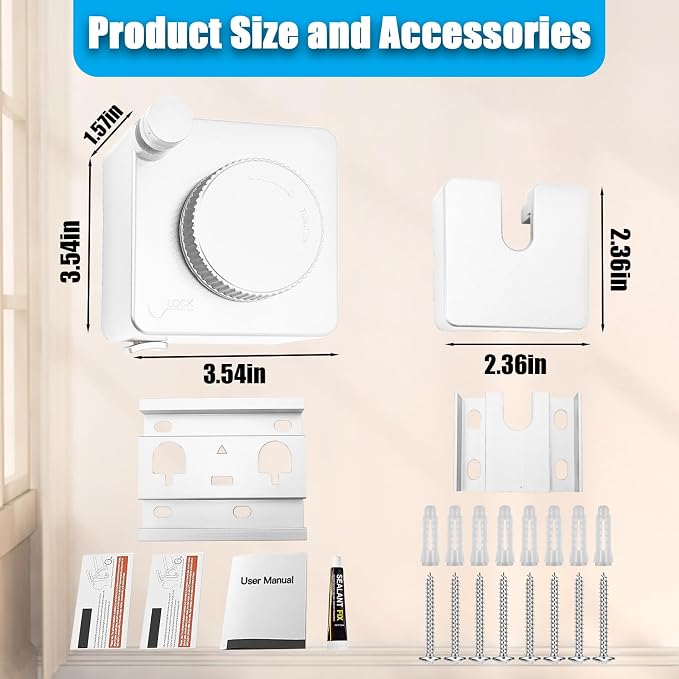 Retractable Clothesline Indoor & Outdoor, 16.2 Feet Stainless Steel Washing Line - Image 2
