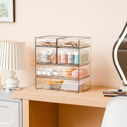 Clear Stackable Storage Drawers - Image 5