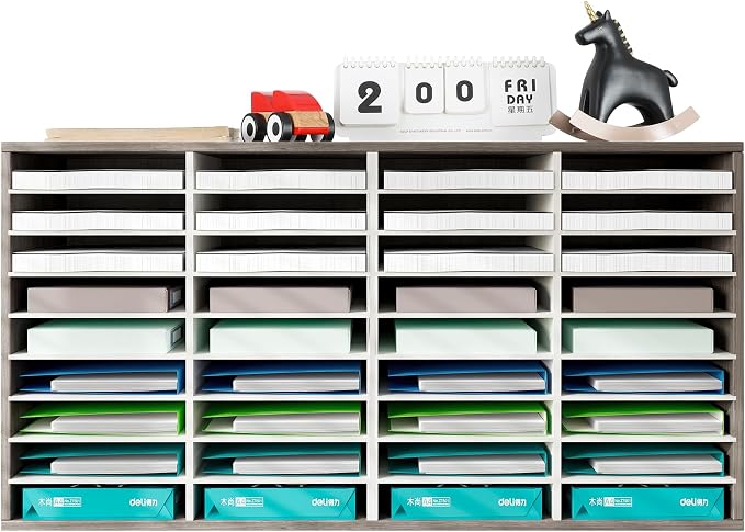 TQVAI Literature Organizer, Heavy Duty 36 Compartments Countertop Mail Organizer - Image 8