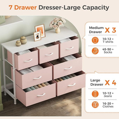 Sweetcrispy 7 Drawer Dresser - Image 4
