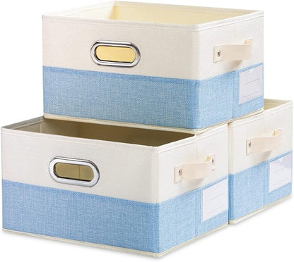 PRANDOM Fodable Storage Bins for Closet Decorative Fabric Storage Baskets Cubes by Prandom