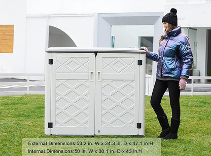 KINYING Larger Outdoor Storage Shed Weather Resistance, Horizontal Outdoor - Image 5