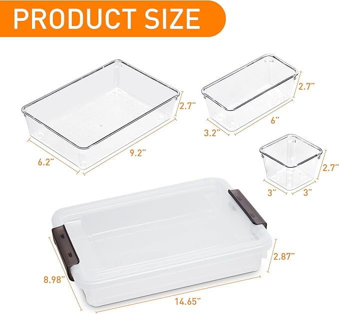 ITYLIFE CITYLIFE 2 PCS Plastic Storage Bins - Image 3