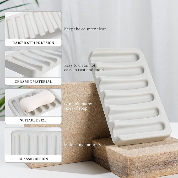 BosilunLife Ceramic Bathroom Accessories Set - Image 5