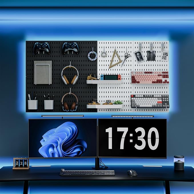 Pegboard Combination Kit, 25.2" x 25.2" Wall Mounted Storage Set - Image 6
