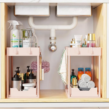 Simple Trending Under Sink Organizer 2 Pack, Sink Pull-Out Sliding Storage - Image 7