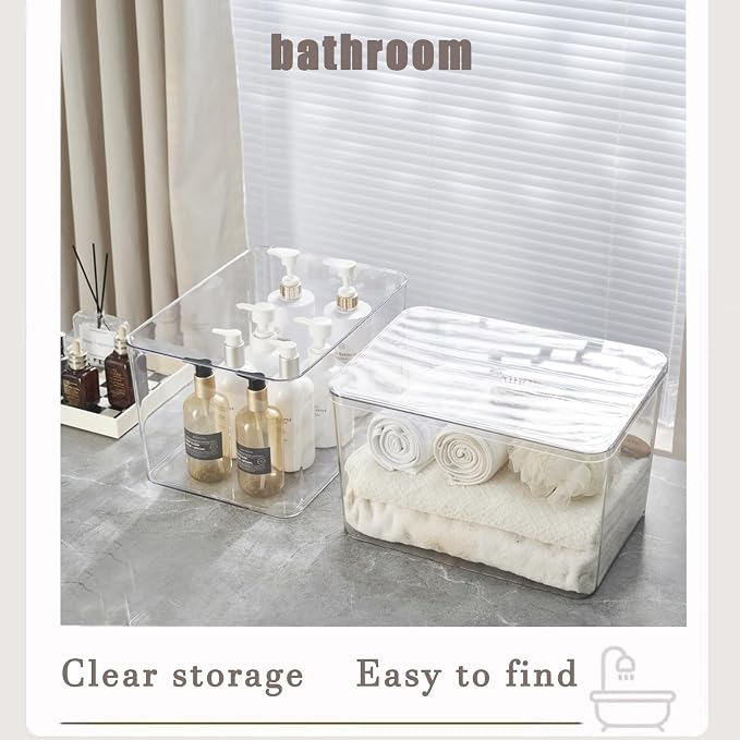 Clear plastic storage bins - Image 3