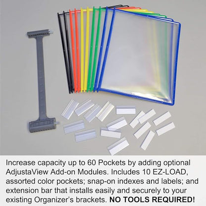 Ultimate Office AdjustaView 10-Pocket Desk Reference Organizer - Image 7
