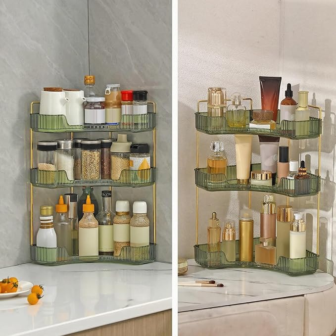 Corner Bathroom Countertop Organizer, Vanity Trays - Image 7