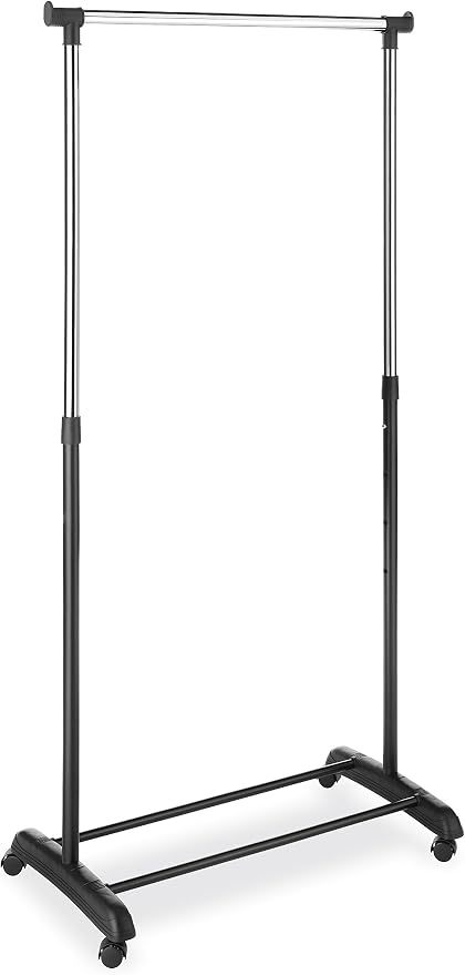 Whitmor Deluxe Adjustable Garment Rack-Rolling Clothes Organizer, 18.5" D x 33" - Image 8