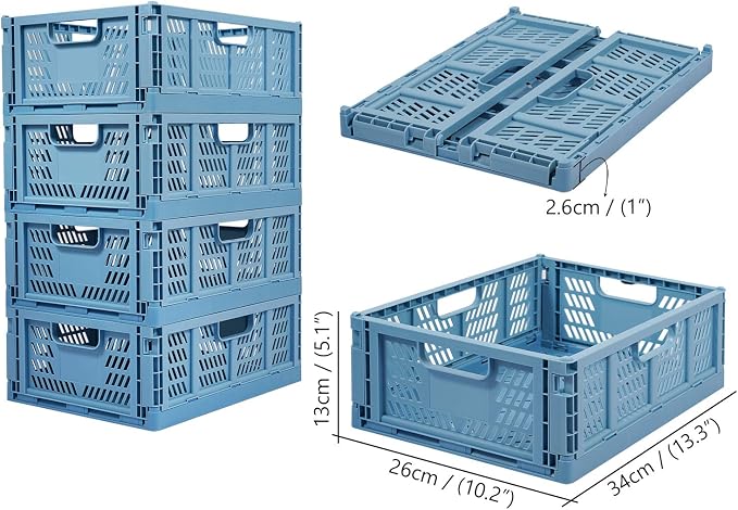 Plastic Drawer Organizer Collapsible Storage Boxes Crate - Image 5