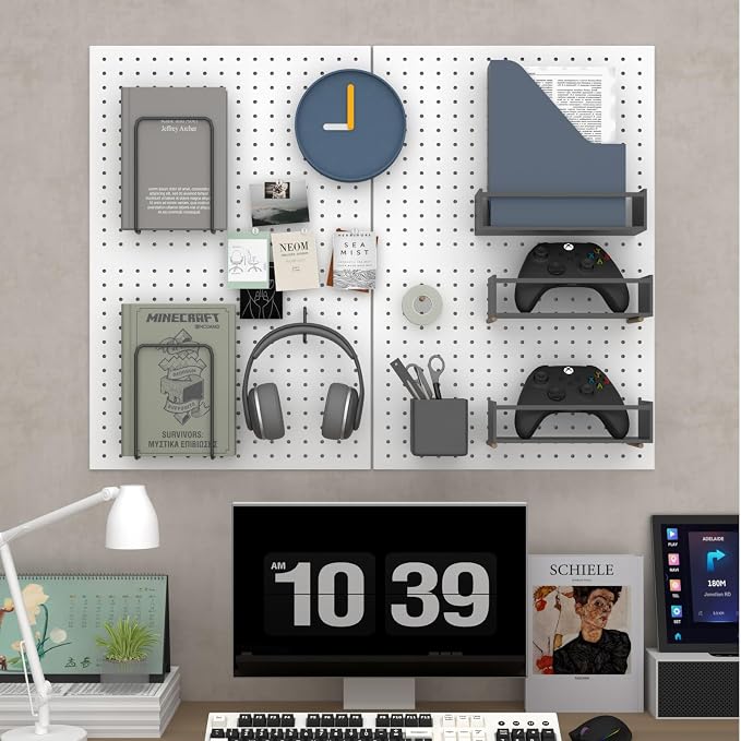 Peg Board, 4 Pack Metal Peg Board Panels - Image 6