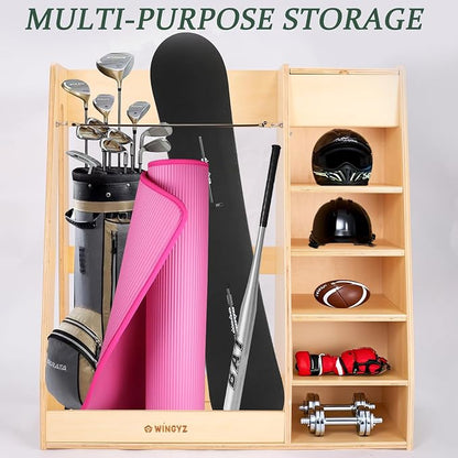 wingyz Wooden Golf Storage Organizer - Image 8