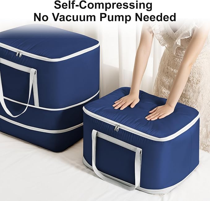 Comforter Storage Bag - 120L Bedding Storage Bags - Image 5
