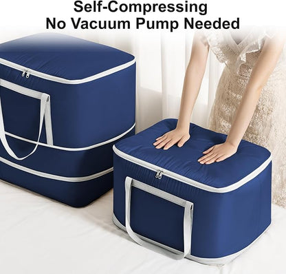 Comforter Storage Bag - 120L Bedding Storage Bags - Image 5