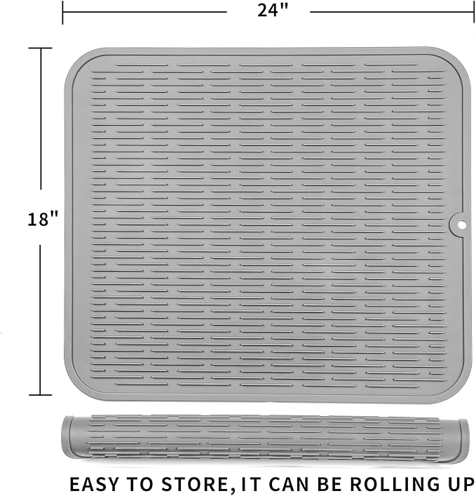 Silicone Dish Drying Mat for Multiple Usage, Easy clean, Eco-friendly, - Image 2