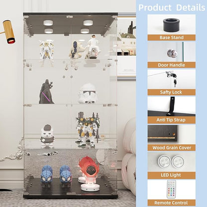 Beauty4U Glass Display Cabinet - Image 3