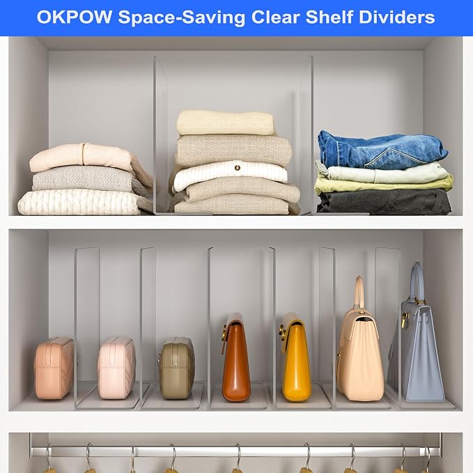 OKPOW Shelf Dividers Closet Organizer - Image 3