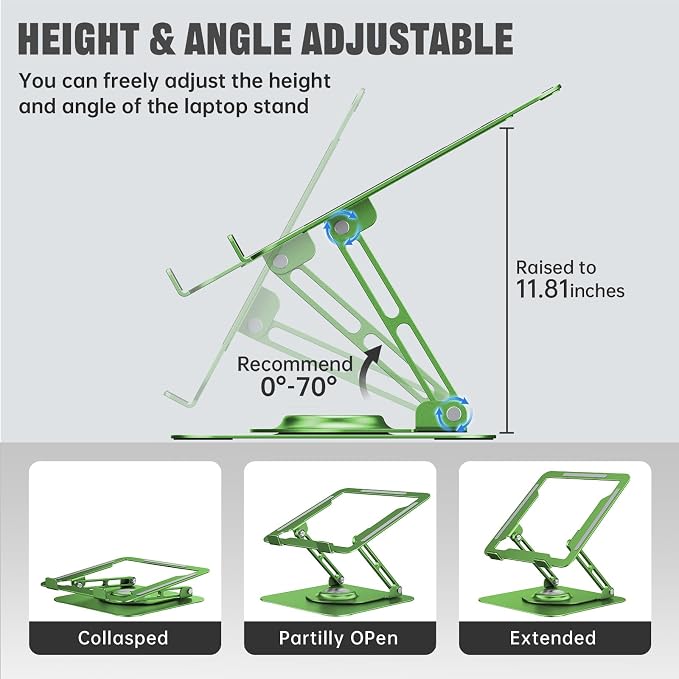 Laptop Stand for Desk, Adjustable Computer Stand - Image 3