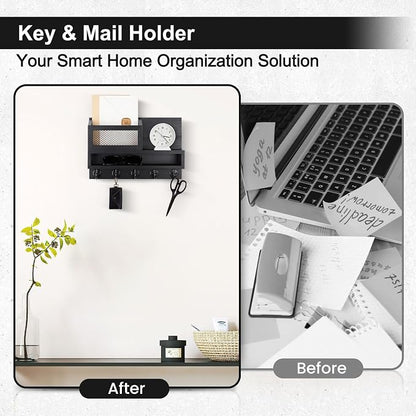 Key and Mail Holder Wall Mount, Key Hanger - Image 6