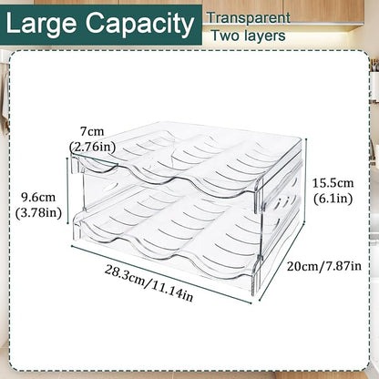 Stackable Bottle Organizer, Non-Slip Water Bottle Holder - Image 2