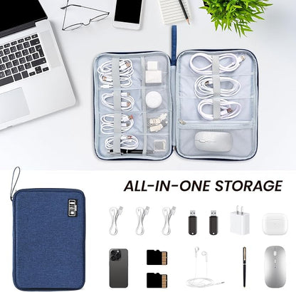 Large Slim Cable Organizer Travel Case, Single-Layer Electronic Accessories - Image 6