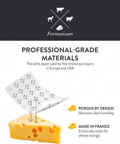Formaticum Cheese Storage Wax Coated Paper, Keep Cheese or Charcuterie Fresh - Image 3