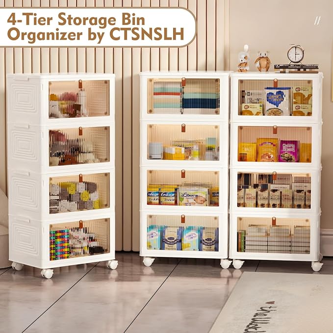 CTSNSLH 4 Tier Plastic Storage Bins - Image 3