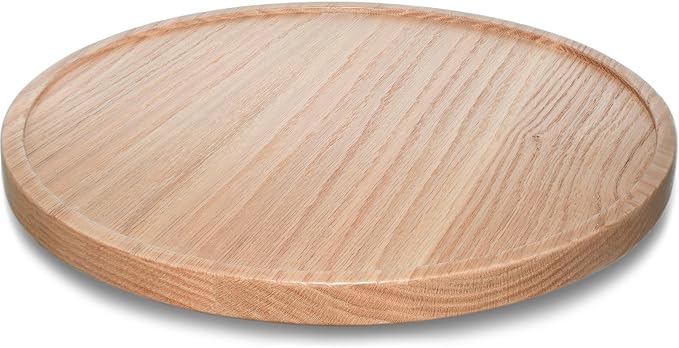 14" USA Oak Wood Lazy Susan Organizer Kitchen Turntable by AUAM