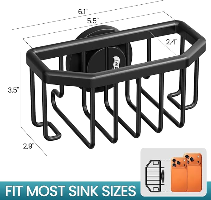 TAILI Sponge Holder for Kitchen Sink - Image 3